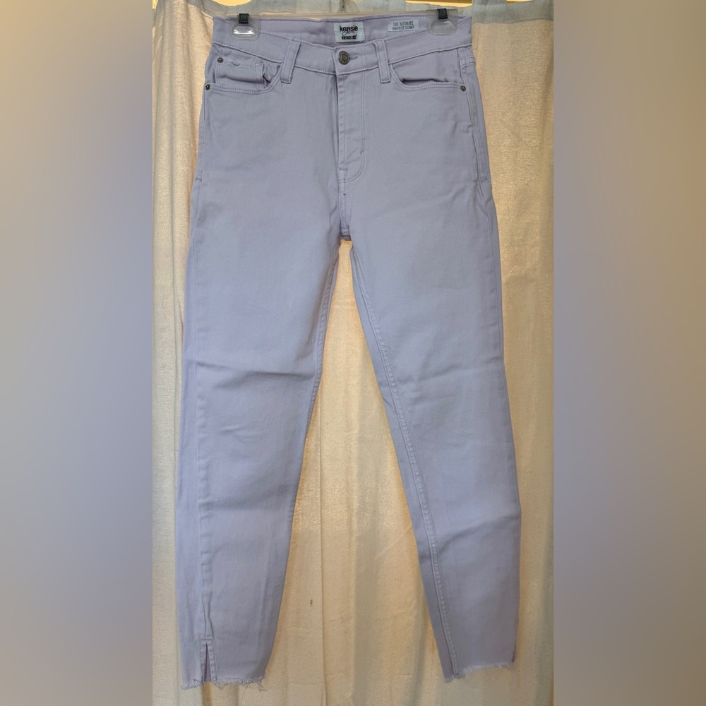 Kensie Women's Ultimate High Rise Skinny Lavender Jeans